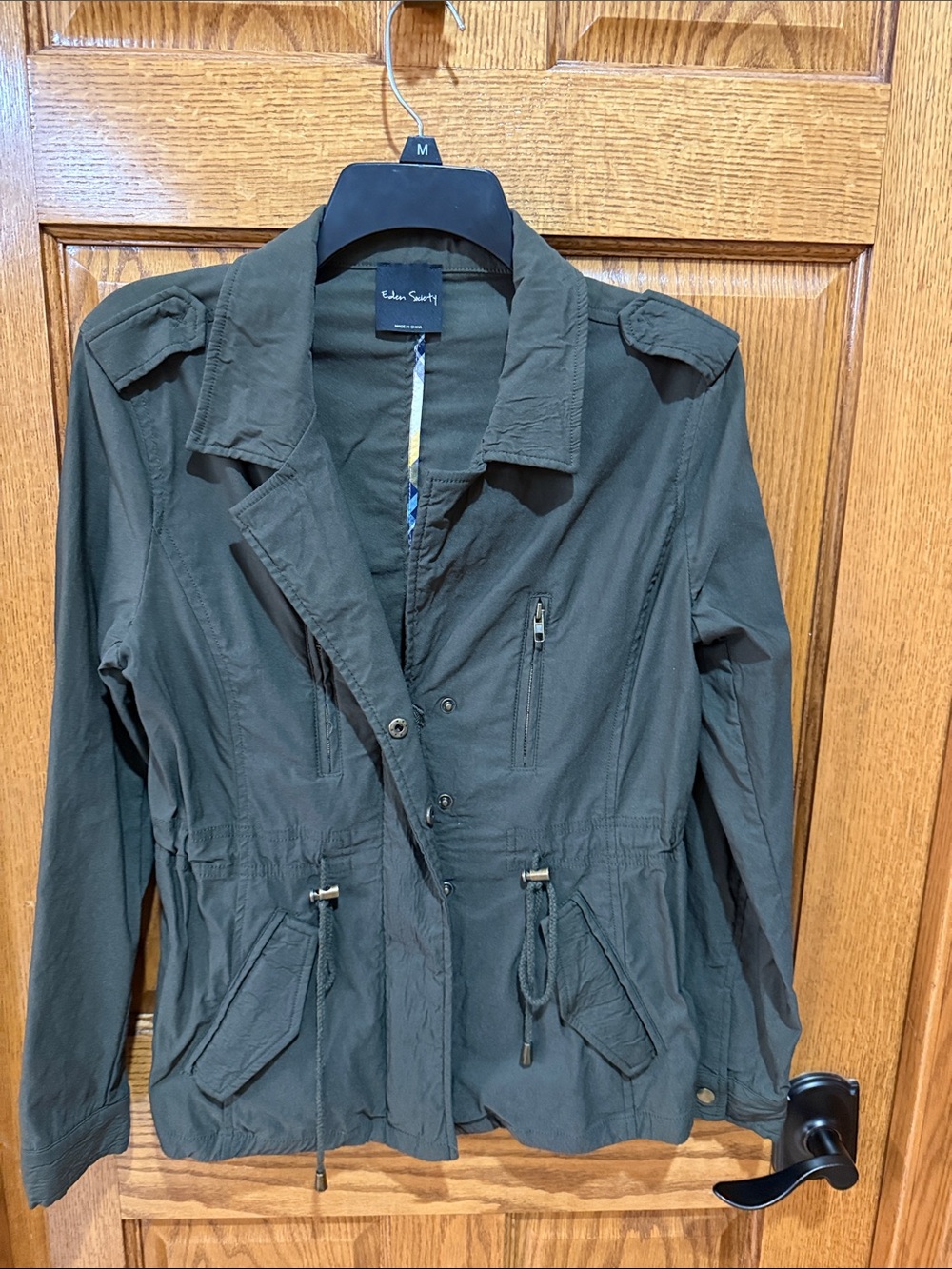 Eden Society jacket.  Size s.  Dark Green.